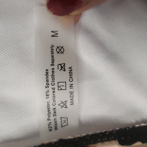 Swimwear Chic Leopard Print Strappy One Shoulder, Bikini Top Only, Women's Sz M. - Picture 8 of 9